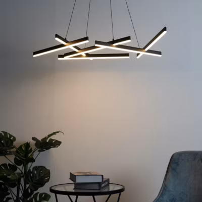 Suspension LED design à barres entrecroisées  – Taranto