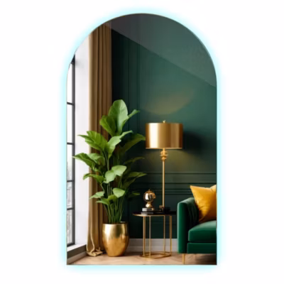 Miroir Organique LED Tulup 45 x 80 cm Con Lumière Froide Miroir Mural Chambre