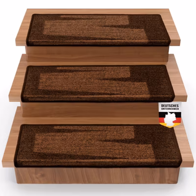 Tapis d&rsquo;escalier Via Veneto Marron Rectangulaire – Floordirekt