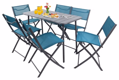 Set de meubles de jardin Sumila 0 Turquoise