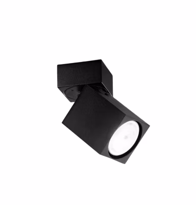 Applique murale led carrée noire orientable CONNECT 1xGu10 Perenz