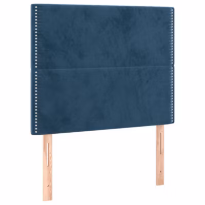 vidaXL Têtes de lit 2 pcs Bleu foncé 90x5x78-88 cm Velours3116232