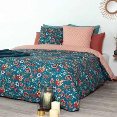 Parure de lit 260×240 cm coton biologique ISPRA Rose