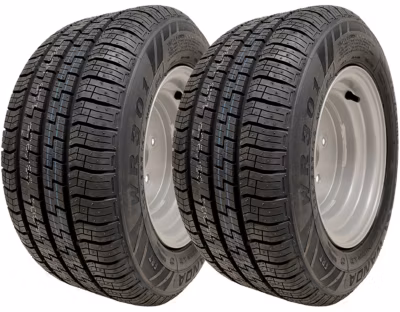 Roues de remorque Wanda WR301 195/55R10C, entraxe 4 x 100, haute vitesse, 750 kg (jeu de 2)