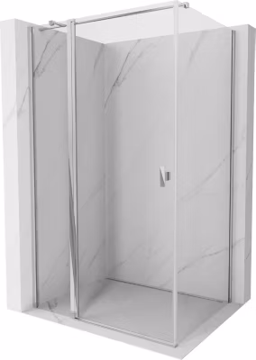 Mexen Mist T cabine de douche pivotante 115 x 85 cm, transparent, chrome – 8A4T-115-085-01-00