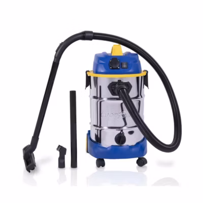 Aspirateur Eau et Poussière 1600W 30L + Fonction Souffleur 230V – Aspirateur de chantier Filtre HEPA & brosses inclus GOODYEAR