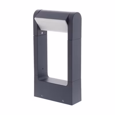 Borne rectangulaire extérieure 30cm 3000K Anthracite – INDIGO