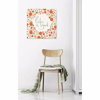Tableau verre acrylique Life Is Good 60 x 60 cm – Décoration murale photo pour la maison