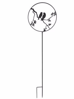Louis Moulin Déco de jardin à piquer en forme d&rsquo;oiseaux – 35×122,5cm – Anthracite