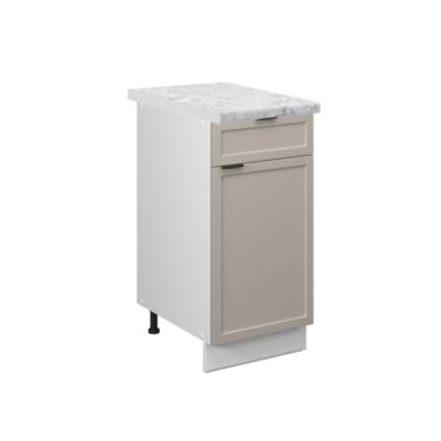 Vicco Meuble cuisine GrisBeige 40cm , PT Marbre