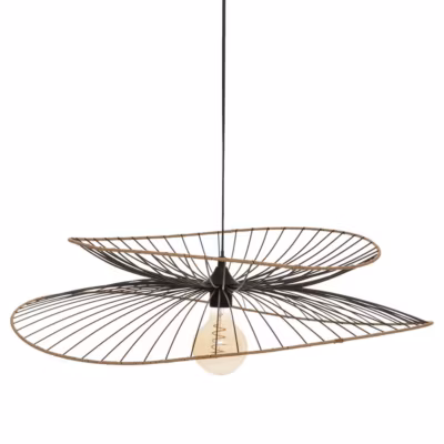 Suspension Alara noire – métal filaire D70 cm – Atmosphera