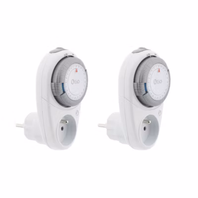 Lot de 2 programmateurs quotidiens T-10 – Blanc – Otio
