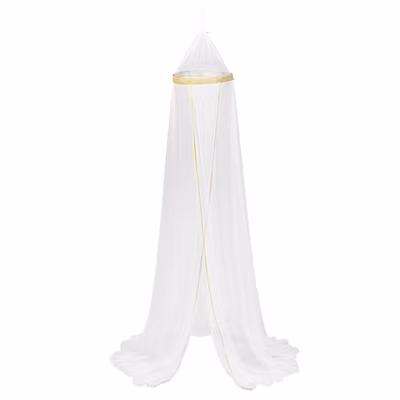 Ciel de lit enfant – blanc & doré – Atmosphera