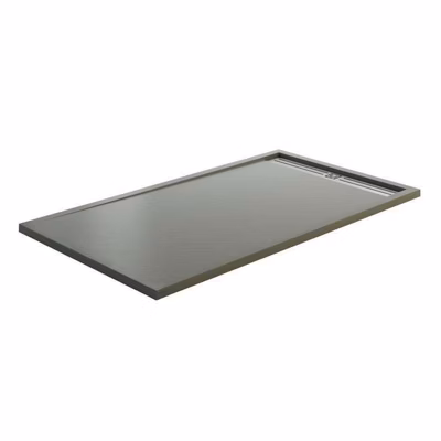 Style Plus – Receveur de Douche Extra-Plat – Résine Minérale – Élégant & Résistant – GRIS – 160X80 CM