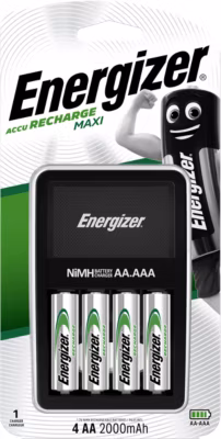 Maxi chargeur + 4 aa 2000mah Energizer