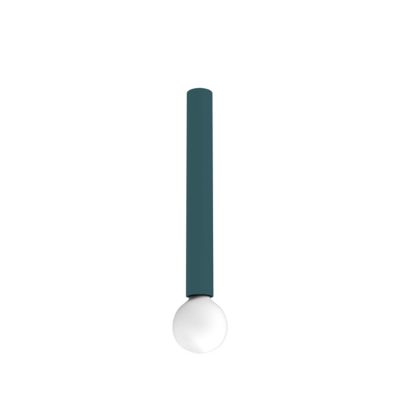 LUMICOM – PURO Plafonnier, 1X E27, max 42W, métal, bleu méditerranéen, D.4cm H.40cm