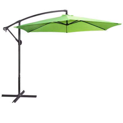 Parasol déporté rond vert pomme  Diamètre 300 cm