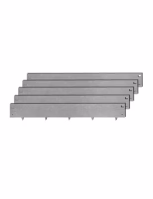 5pcs Bordure de Pelouse Métal Acier Galvanisé 100×15,5cm épaisseur 1mm – madecoupesurmesure