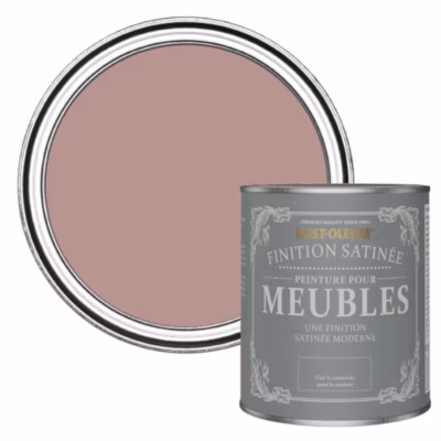 Peinture Rose pour Meubles, Finition Satinée – RUST-OLEUM – Coup de Cœur 750ml