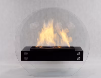 STROMBOLI 100 – Cheminée au sol autoportante au bioéthanol
