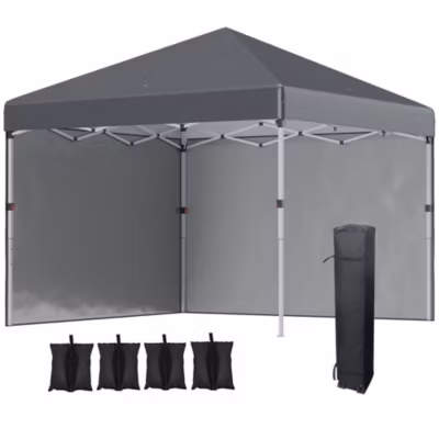 Tonnelle barnum pop-up UV 30+ sac transport inclus anthracite