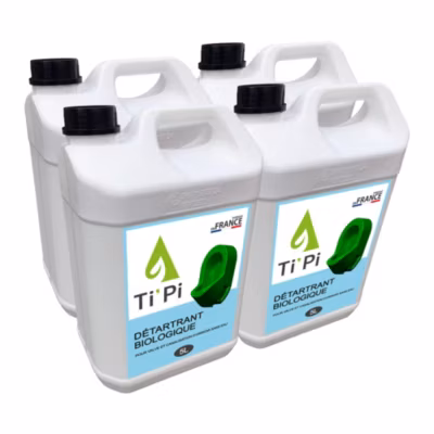 Détratrant biologique pour valve et canalisations Ti&rsquo;Pi – WC et Urinoir – 4x5L
