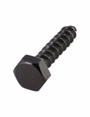 Tirefonds 8X60 Acier zingué noir – 1 pièce