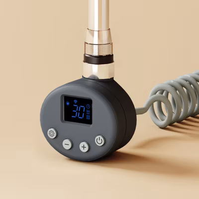 EMKE Barre Chauffante WiFi 300W avec Thermostat pour Radiateur Salle de Bain, IPX4, Modes Intelligents, Gris Anthracite