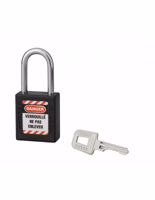 Cadenas de consignation 40mm, anse 38mm, Noir, variure A2 – Thirard