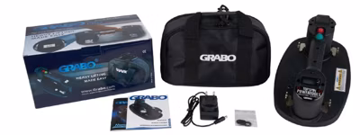 Ventouse manuelle électroportative multi-surfaces en sacoche de transport (Grabo PRO). – Noir