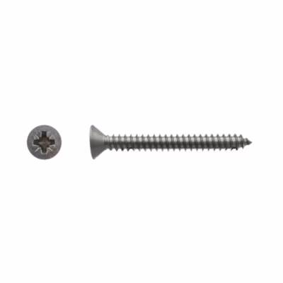 200 Vis à Tôle Tête Fraisée Pozidriv 6.3 x 31.7 mm – DIN 7982 – Inox A4 – D-Work