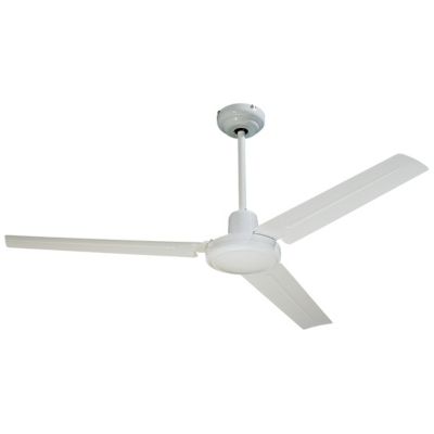 FARELEK – SEYCHELLES O 122 cm – Ventilateur de plafond reversible – 3 pales metal laquees blanc – 112416