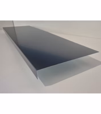 Bande de rive Gris Anthracite, RAL 7016 Sat, épaisseur 1 mm, 1 pli retour 2,5 cm , Largeur  30 cm , Longueur 140 cm