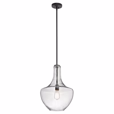 Elstead Everly – Plafonnier à 1 lumière, dôme moyen, bronze, E27