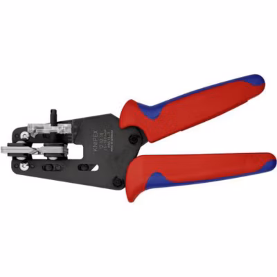 Pince à dénuder Knipex 12 12 10 – 2,5 à 10 mm², AWG 7 à 13 – manche multicomposant, 4 lames interchangeables