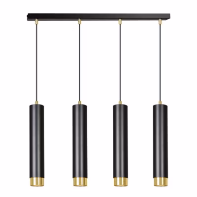 Lampe suspendue KIBO 4 BL/GOLD, Emibig Lighting, Fabriqué en EU