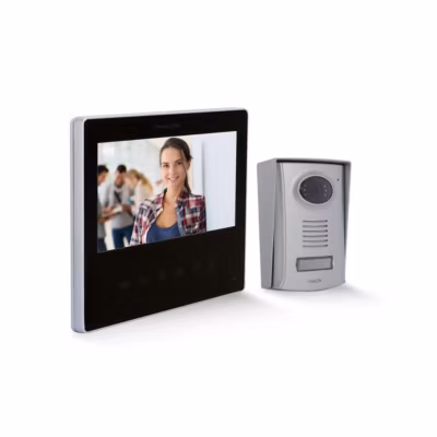 Écran filaire pour visiophone 7 » – noir – Chacon