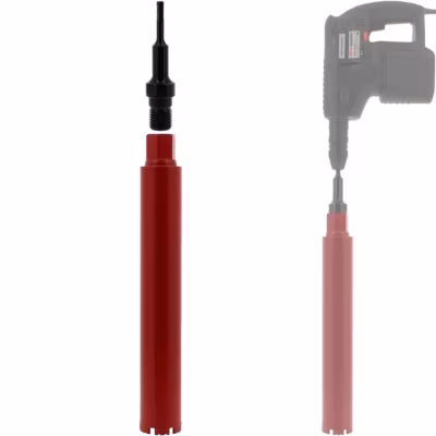 Couronne diamant 66 mm avec adaptateur pour perceuse et perforateur SDS-plus – GT MARKET