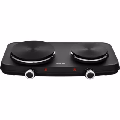 Plaque de Cuisson – Mobile Electrique Plaque de cuisson électrique – SENCOR – SCP 2254BK-EUE4 – 2500 W – 2 foyers – Noir