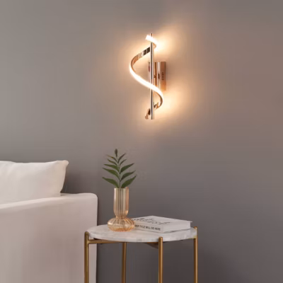 Applique LED torsade dorée scintillante – Simaria