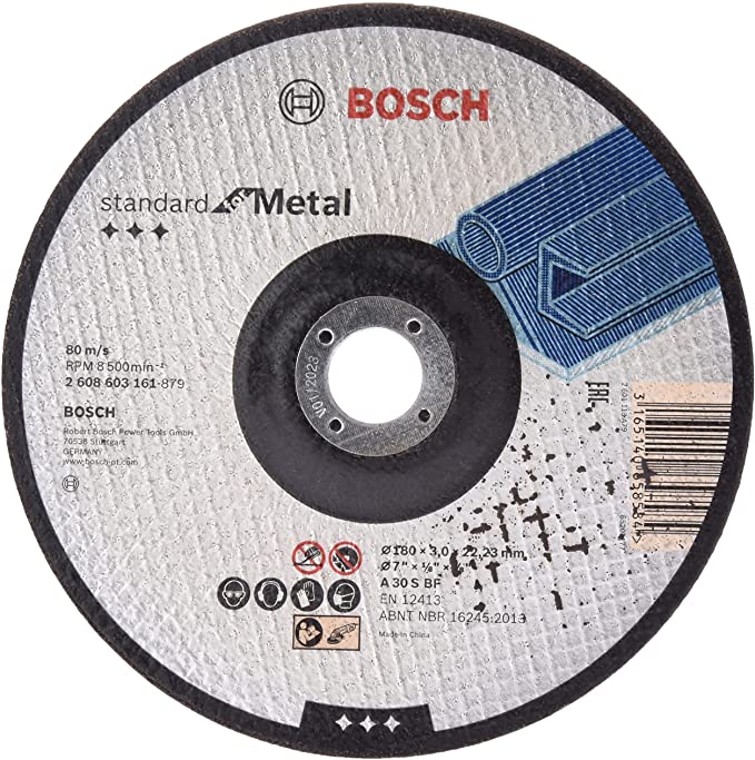 Disq à tronçonner  déporté Standard for Metal – A 30 S BF, 180 mm, 22,23 mm, 3,0 mm 2608603161