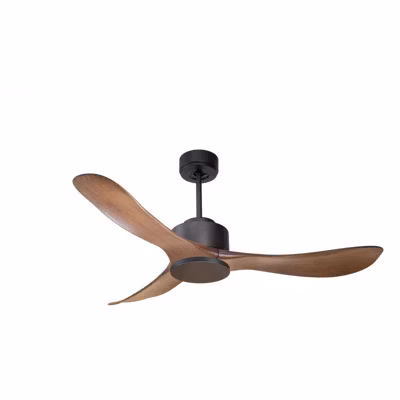Modulo de KlassFan – Ventilateur DC  de plafond sans Lumière gris basalte et bois idéal pour 25 à 40 m² KL DC1 P3Wo