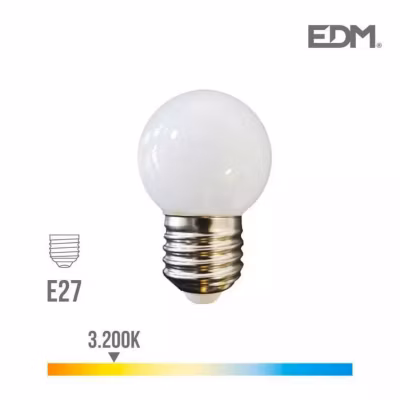 Ampoule LED E27 1,5W Ronde équ
