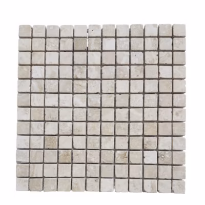 Mosaïque en Travertin Vieilli – Rempli – 2,3X2,3X1 CM