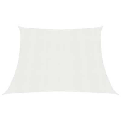 vidaXL Voile d&rsquo;ombrage 160 g-m2 Blanc 3-4×3 m PEHD
