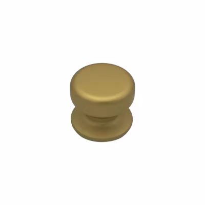 Bouton tirant de porte fixe D70 mm en aluminium Or satiné – breveté