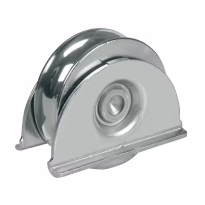 Roue à rainure ronde de 120 mm avec une rainure de 20,5 mm dans un support à tête fraisée