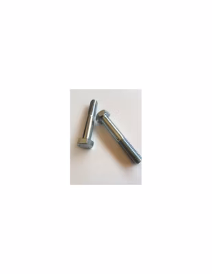 Corps de boulon filetage partiel Tête hexagonale TH M10X80 Classe 8.8 Pas fin Pas de 125 Acier zingué – 1 pièce