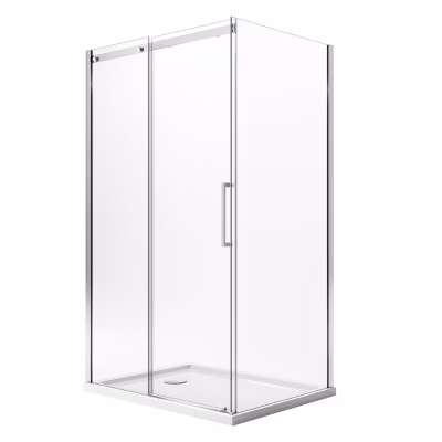 Cabine de douche 70x140CM H200 Verre Transparent 8mm Gauche avec Easy-Clean mod. Prime Duo 1 Porte