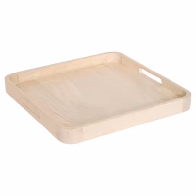 Plateau de présentation beige L25,5xp25,5xH4cm – Atmosphera